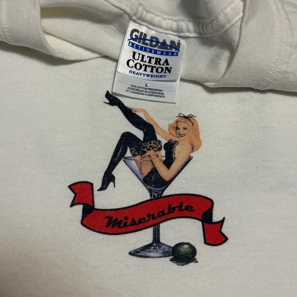 Vintage Lit Miserable Shirt Size Large Pamela Anderson Alt Rock Pop Punk